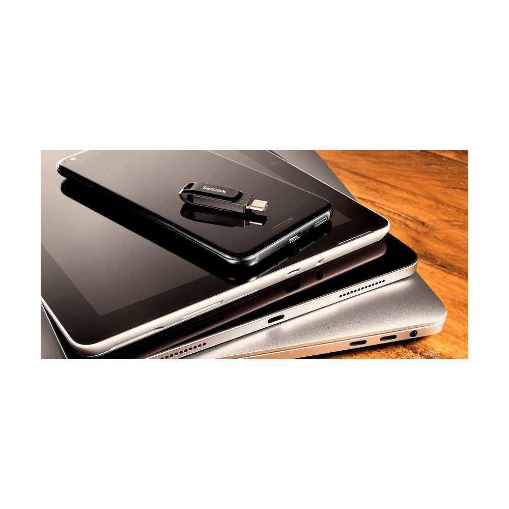 sprzęt biurowy 7 alibiuro.pl Pendrive SanDisk Ultra Dual GO SDDDC3 032G G46 32GB USB 3.0 USB C kolor czarny 78