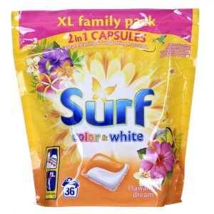 sprzęt biurowy 7 alibiuro.pl SURF Kapsuki do prania Hawajski Kolor Biay 36szt 10