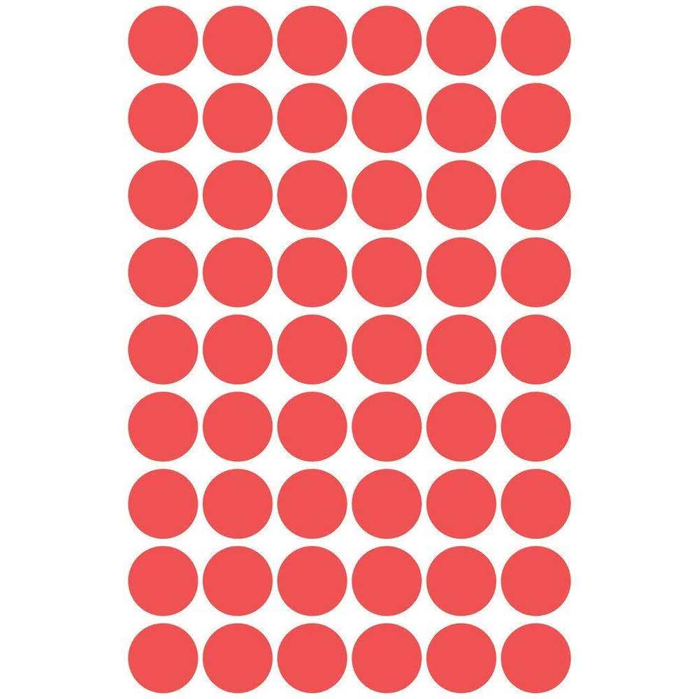 sprzęt biurowy 7 alibiuro.pl Zestaw kek do oznaczania AVERY Zweckform 3141 12mm x 12mm Papier kolor czerwony 42