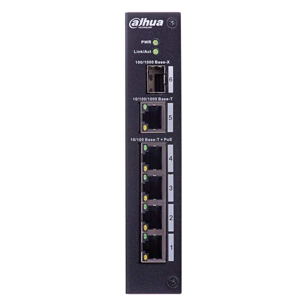 switch 7 alibiuro.pl Switch DAHUA DH PFS3106 4P 60 1x 10 100 1000Mbps 4x 10 100Mbps 77