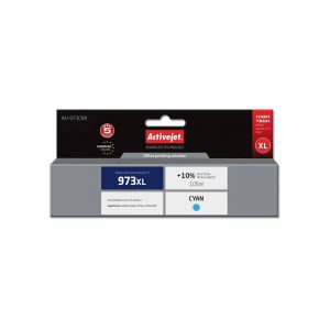 tusze HP 7 alibiuro.pl Tusz Activejet AH 973CRX zamiennik HP 973XL F6T81AE Premium 105 ml niebieski 97