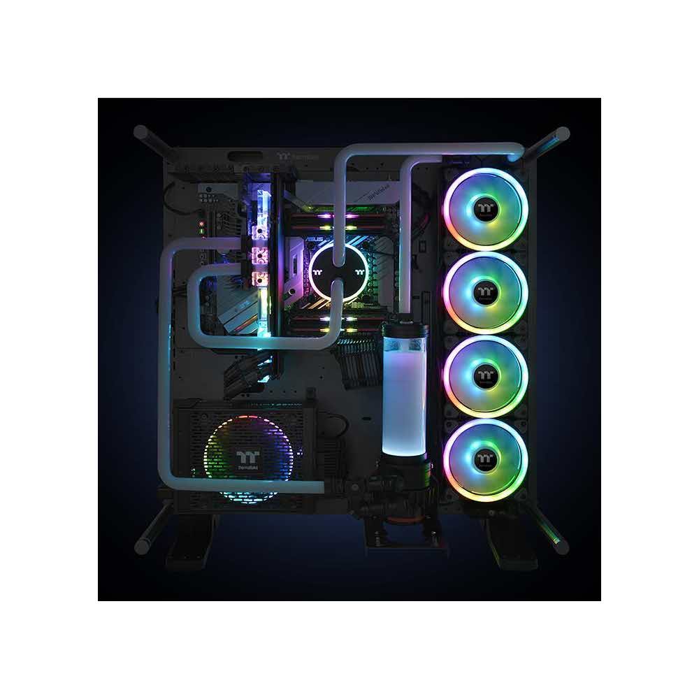 wentylatory 7 alibiuro.pl Wentylator do obudowy Thermaltake Riing Trio CL F077 PL14SW A 140 mm 1400 obr min LED 62