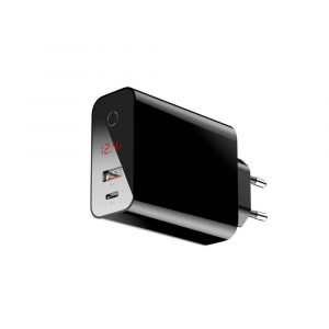 zaopatrzenie dla biura 7 alibiuro.pl BASEUS SZYBKA ADOWARKA SIECIOWA USB CCFSEU907 01 USB C PD QC 3.0 45W CZARNA 27