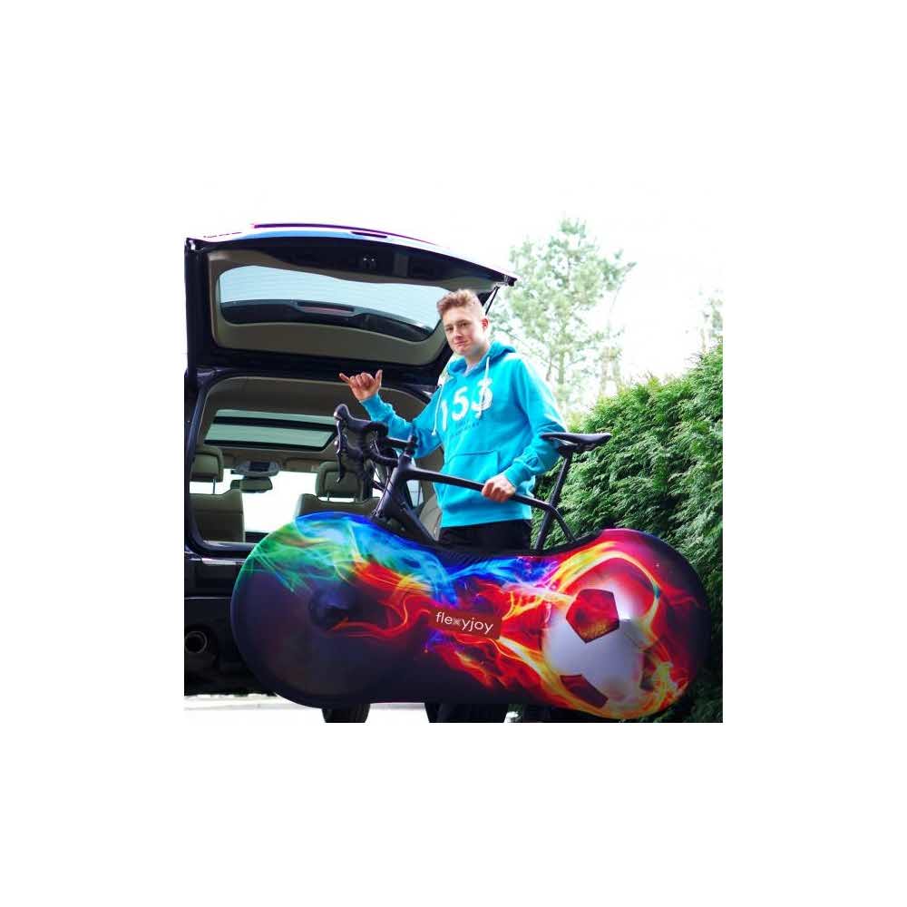 zaopatrzenie dla biura 7 alibiuro.pl FLEXYJOY ELASTYCZNY UNIWERSALNY POKROWIEC NA ROWER Z ETUI TRANSPORTOWYM BIAO CZARNY FJB768 4