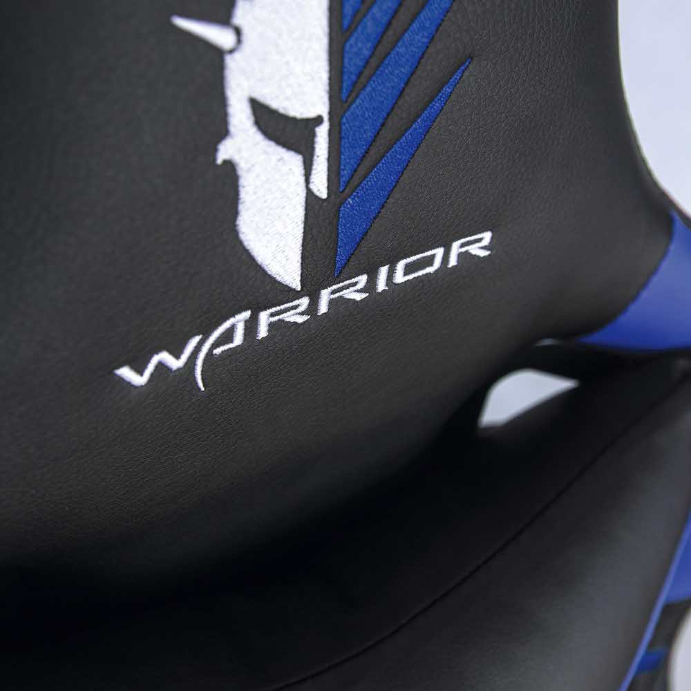 zaopatrzenie dla biura 7 alibiuro.pl Fotel gamingowy WARRIOR CHAIRS Dragon 5903293761045 kolor niebieski 90