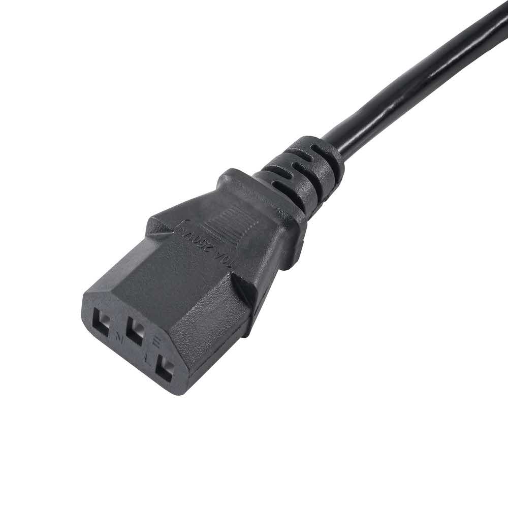 zaopatrzenie dla biura 7 alibiuro.pl Kabel Akyga AK PC 03A C14 IEC C14 IEC 320 C14 M C13 M 1 8m kolor czarny 68