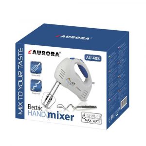 zaopatrzenie dla biura 7 alibiuro.pl Mikser Aurora AU408 250W 2 dysze do ciasta biay 47