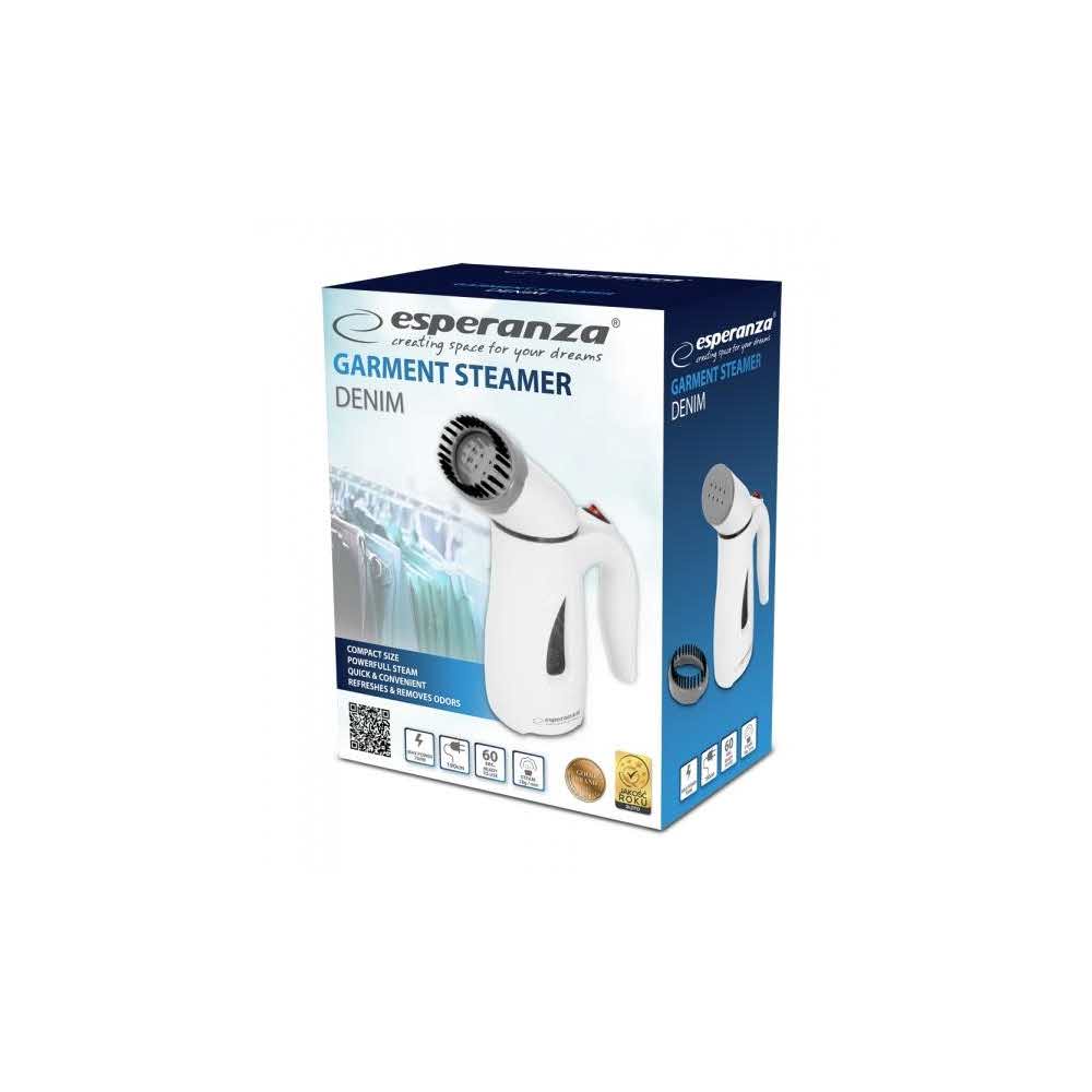 zaopatrzenie dla biura 7 alibiuro.pl Parownica do ubra Esperanza DENIM EHI007 700W kolor biay 45