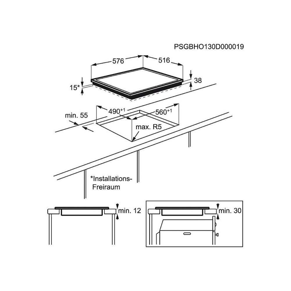 zaopatrzenie dla biura 7 alibiuro.pl Pyta ceramiczna Electrolux EHF6342XOK 4 pola grzejne kolor czarny 37