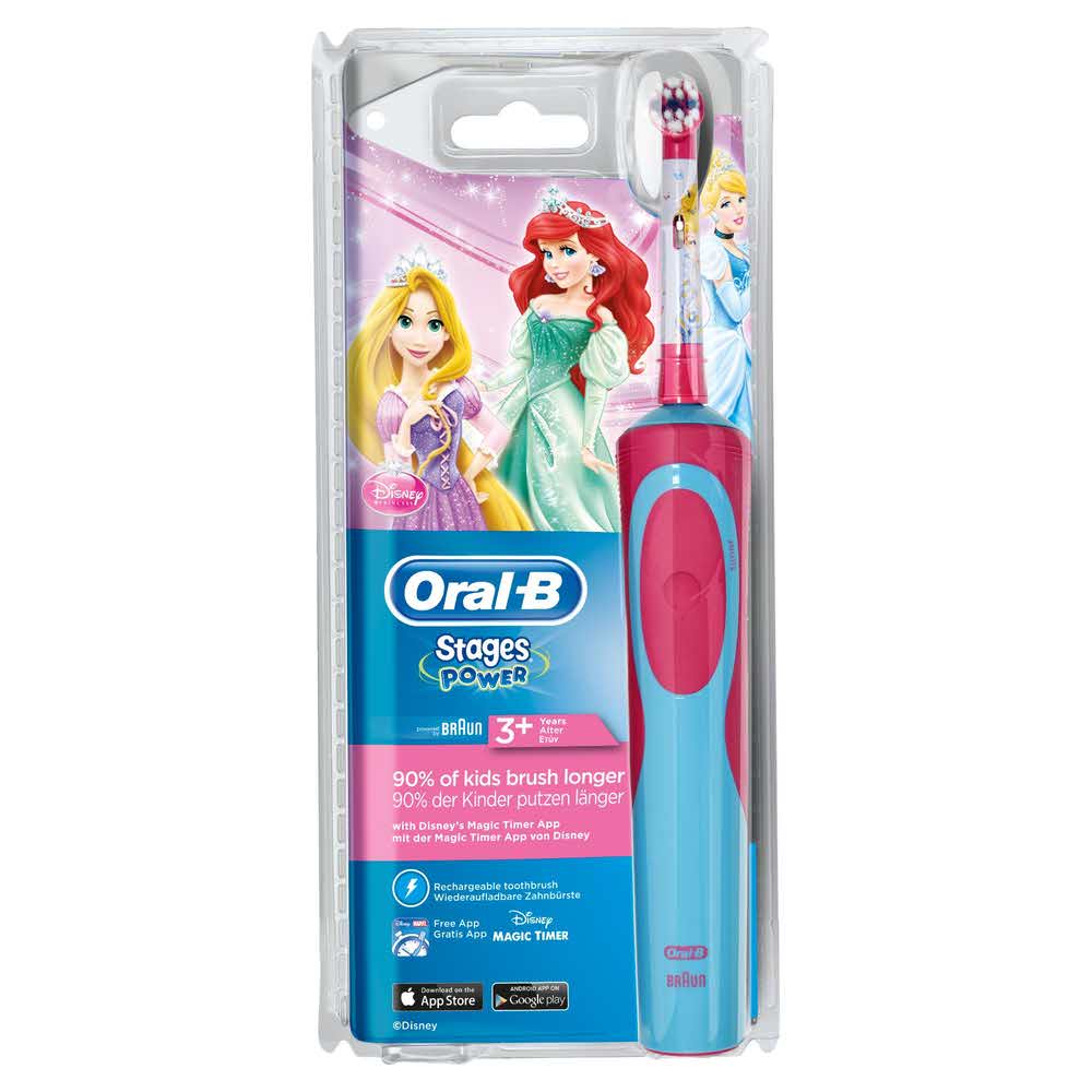 zaopatrzenie dla biura 7 alibiuro.pl Szczoteczka do zbw Braun Vitality kids Princess kolor rowy 30