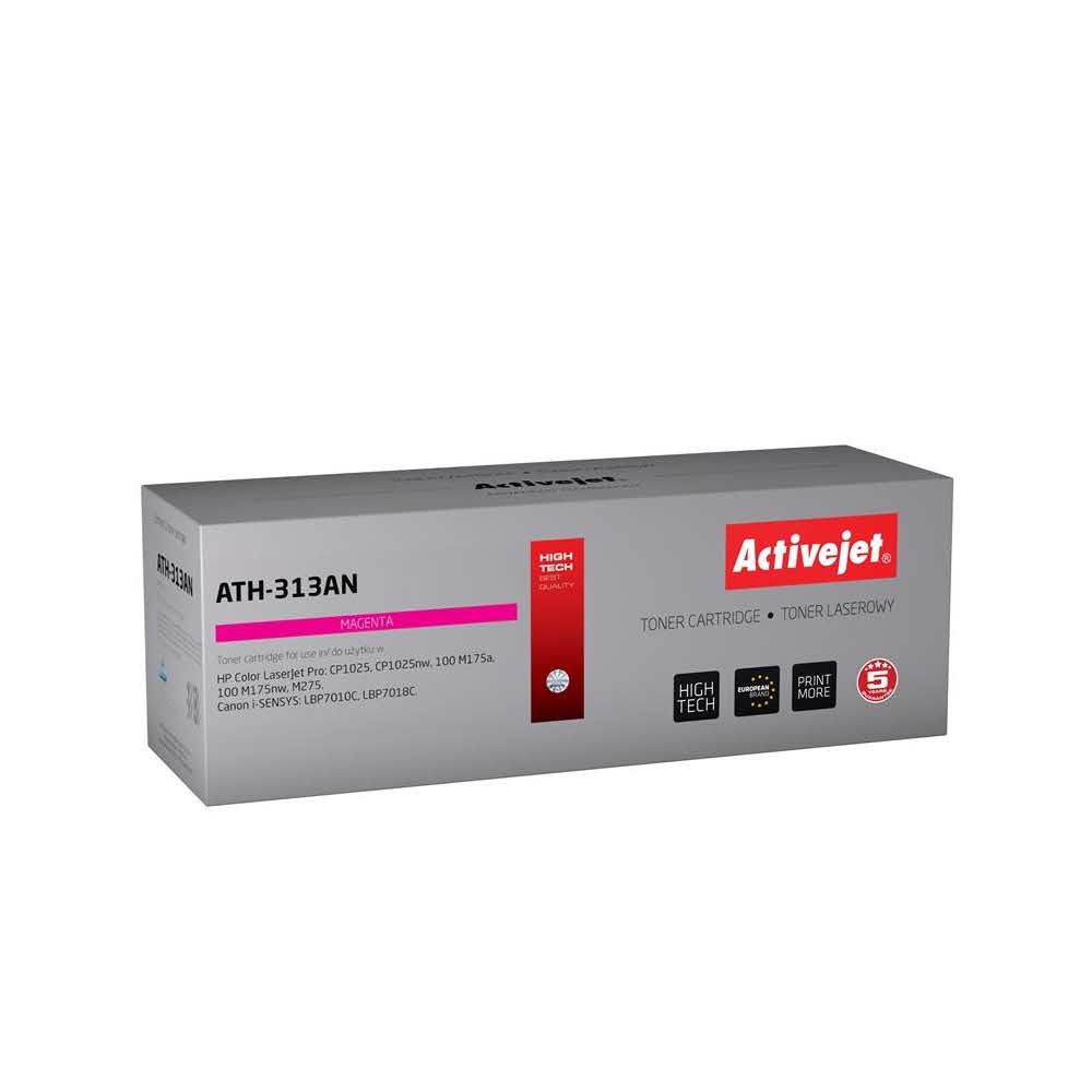 zaopatrzenie dla biura 7 alibiuro.pl Toner Activejet ATH 313AN zamiennik Canon HP 126A CRG 729M CE313A Premium 1000 stron czerwony 98
