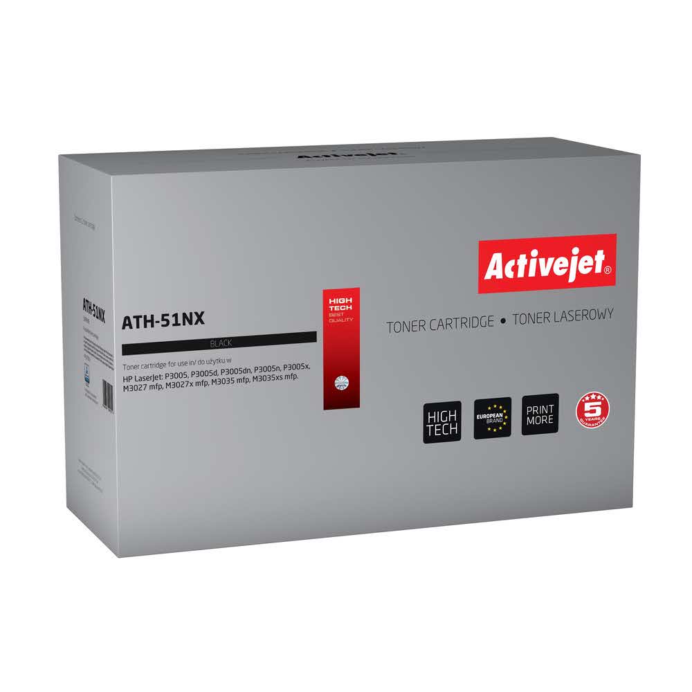 zaopatrzenie dla biura 7 alibiuro.pl Toner Activejet ATH 51NX zamiennik HP 51X Q7551X Supreme 13500 stron czarny 38