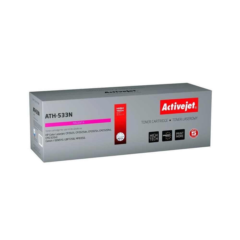 zaopatrzenie dla biura 7 alibiuro.pl Toner Activejet ATH 533N zamiennik HP 304A CC533A Canon CRG 718M Supreme 3200 stron czerwony 72