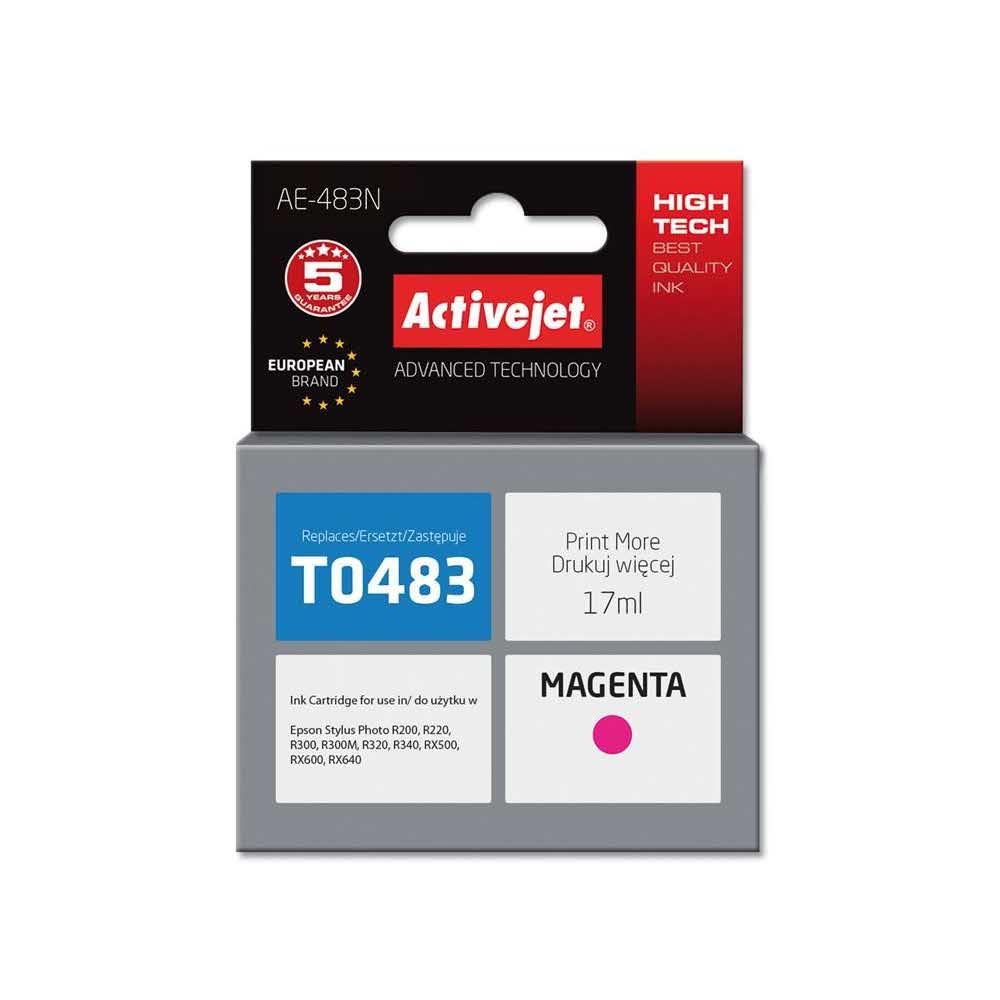 zaopatrzenie dla biura 7 alibiuro.pl Tusz Activejet AE 483N zamiennik Epson T0483 Supreme 17 ml czerwony 22