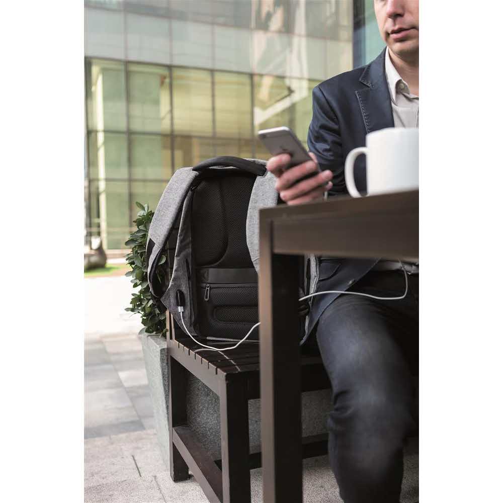 zaopatrzenie dla biura 7 alibiuro.pl XD DESIGN PLECAK ANTYKRADZIEOWY BOBBY XL SZARY P N P705.562 21