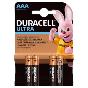 zasilanie 7 alibiuro.pl Zestaw baterii alkaliczne Duracell Ultra Power AAA LR03 Alkaliczny manganowy x 4 70