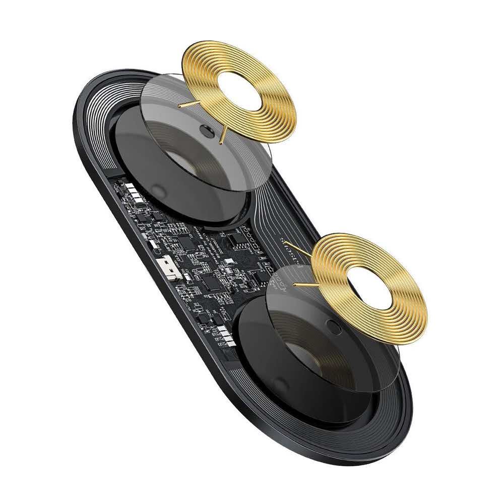 zasilanie do telefonów 7 alibiuro.pl BASEUS ADOWARKA INDUKCYJNA QI WXJK C01 2W1 SIMPLE 15W I APPLE AIRPODS PRO CZARNA 10