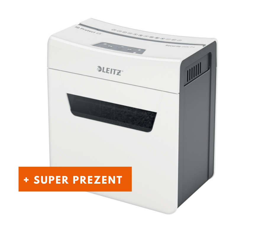 Leitz Niszczarka IQ Protect 6, P4, 6 kartek, 10 l kosz, 80900000