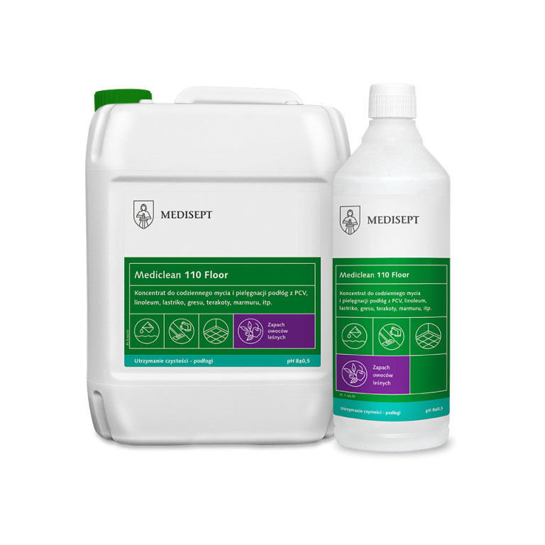 Preparat do codziennego mycia podłóg Mediclean 110 Floor 5l Medisept owoce leśne