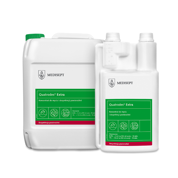 Koncentrat do mycia i dezynfekcji powierzchni 1L QUATRODES EXTRA MEDISEPT