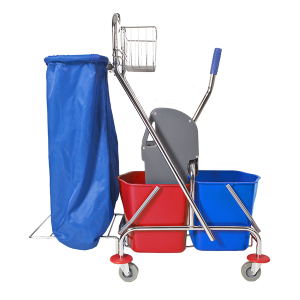 Wózek dwuwiaderkowy 2 x 17 l