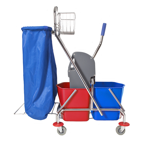 Wózek dwuwiaderkowy 2 x 17 l