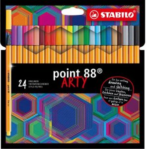 8824/1-20 Zestaw cienkopisów Point 88 w kartonowym etui (24 szt.) ARTY STABILO