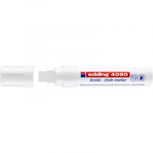Marker Edding Kredowy Ścięta Końcówka 4090 4-15mm Biały