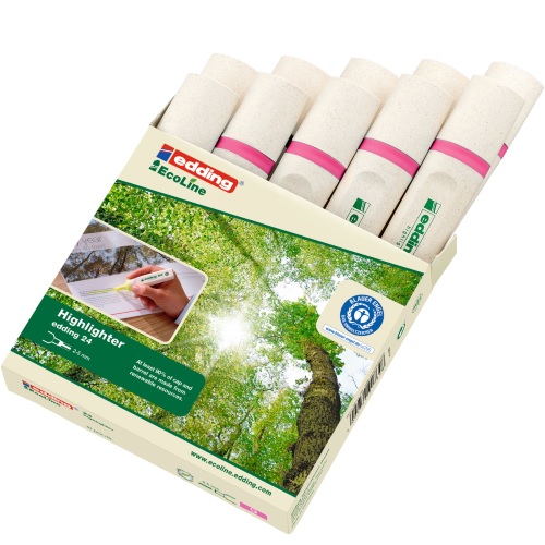 Zakreślacz Ekologiczny 24 Edding Różowy - obrazek 2