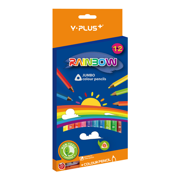 KREDKI OŁÓWKOWE, 12 SZT. JUMBO Y-PLUS