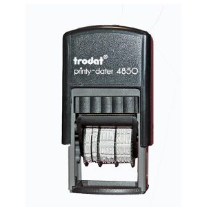 4850 POL DATOWNIK PRINTY, CZCIONKA 3,8MM PLYTKA 5X25MM, WKLAD CZARNY, SAMOTUSZ., TRODAT