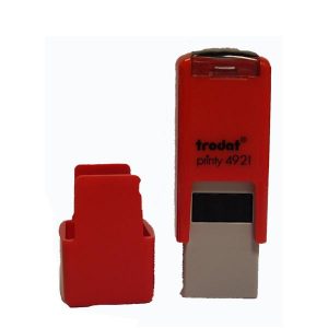 4921 CZERWONY PRINTY 12X12 MM, SAMOTUSZ. TRODAT