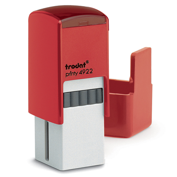 4922 CZERWONY PRINTY 20X20 MM, SAMOTUSZ. TRODAT