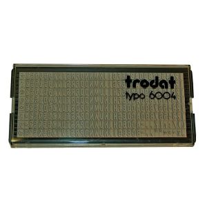 6004 POL.ZESTAW CZCIONEK 4 MM, TRODAT