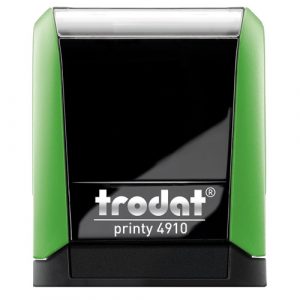 4910 ZIELONY, PRINTY 26X9MM, TRODAT