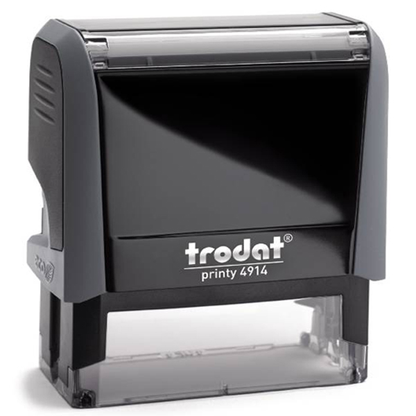 4914 SZARY, PRINTY 64X26MM, TRODAT