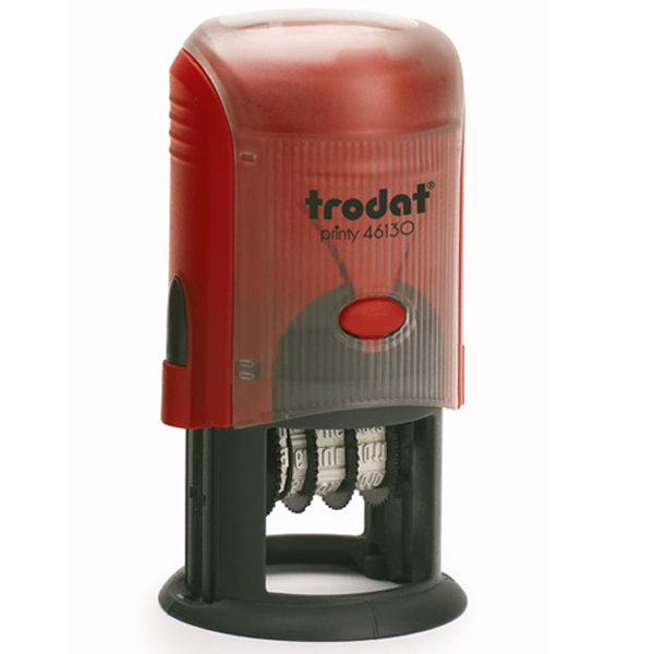 46130 DATOWNIK Z OKRĄGŁĄ PŁYTKĄ ŚR. 30 MM, DATA W WERSJI ISO, CZCIONKA 3 MM