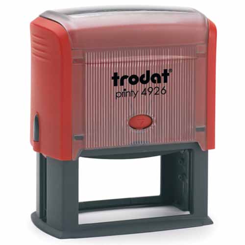 4926 PRINTY CZERWONY, 75X38 MM, TRODAT