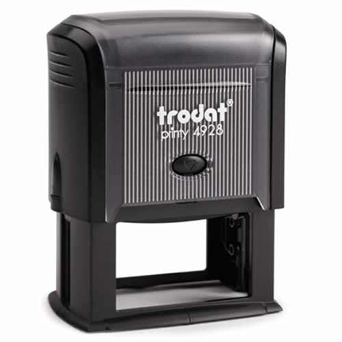 4928 PRINTY CZARNY 60x33 MM, SAMOTUSZUJĄCY, TRODAT