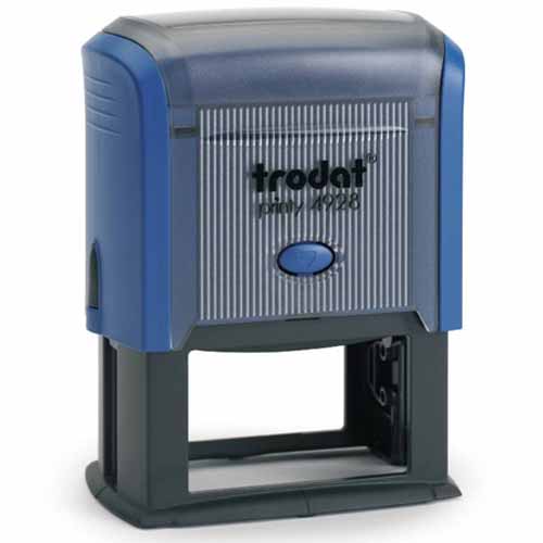 4928 PRINTY NIEBIESKI, 60x33 MM, SAMOTUSZUJĄCY, TRODAT