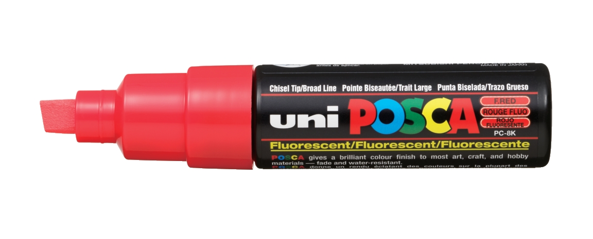 PC-8K FLUORESCENCYJNY CZERWONY MARKER POSCA,