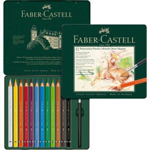 a.durer kredki akwarelowe magnus 12 kol.+pędzelek opmetalowe faber castell alibiuro.pl 51