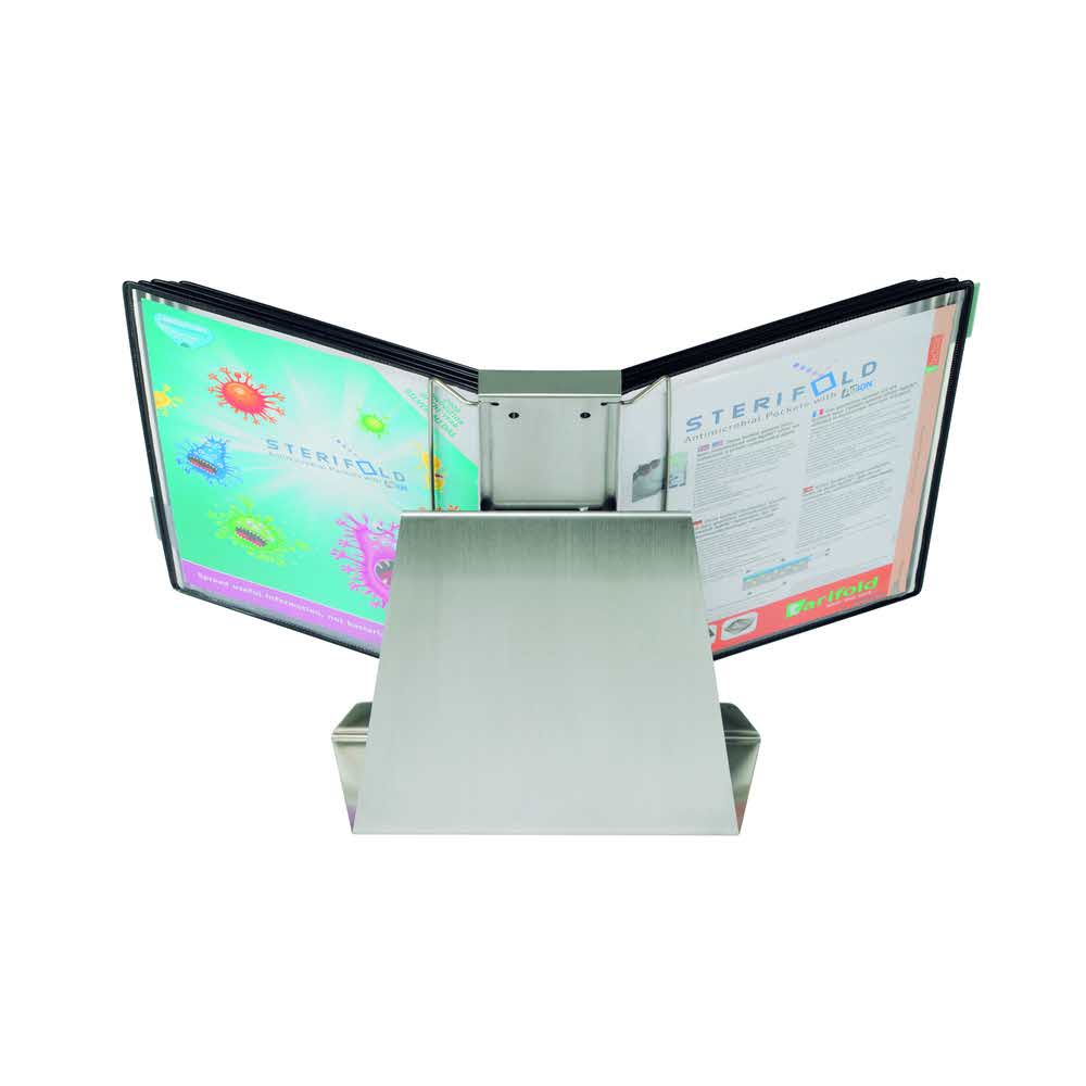 biurkowy system prezentacyjny sterifold a4 +10 paneli prezentacyjnych czarnych alibiuro.pl 69