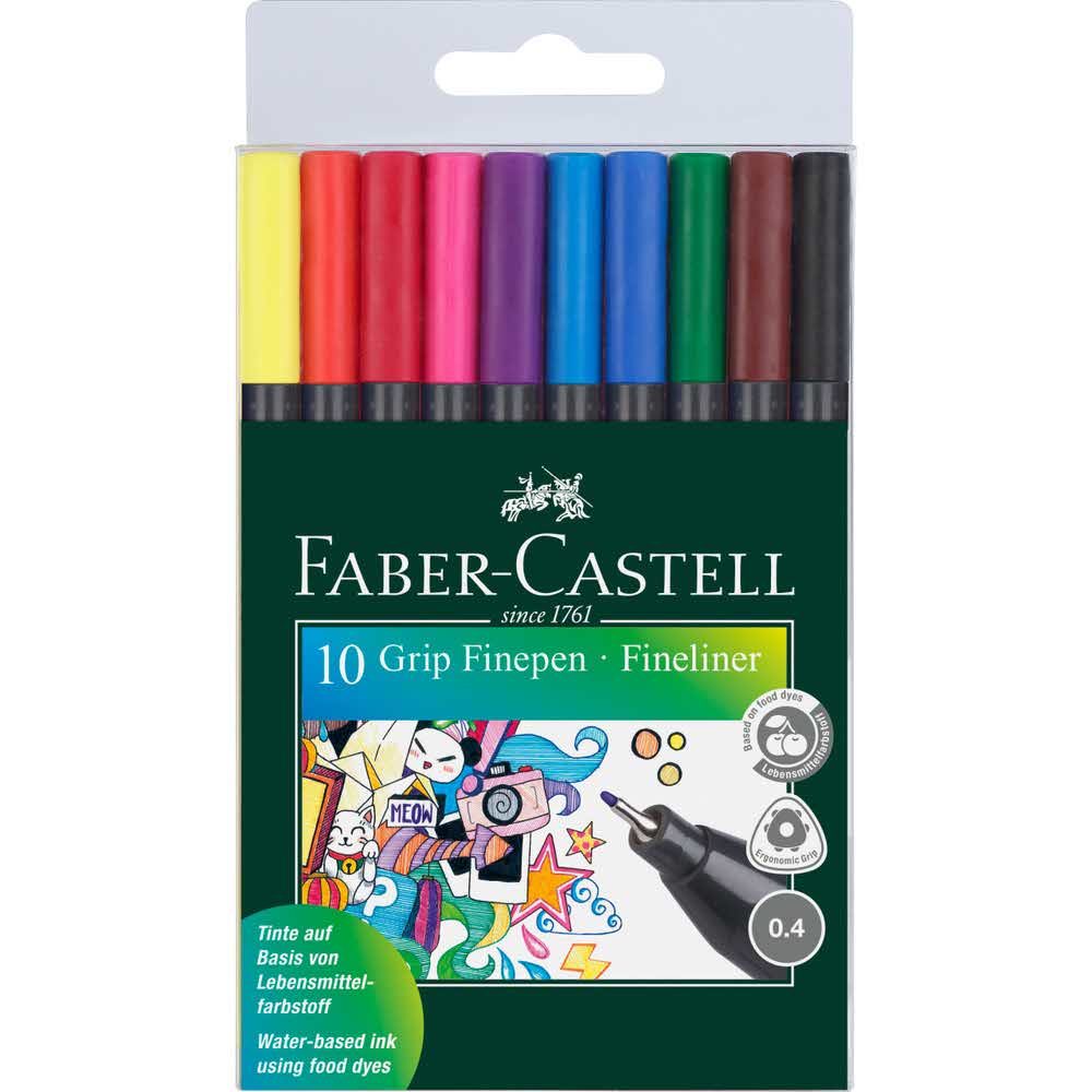 cienkopisy grip 10 kolw etui faber castell alibiuro.pl 97