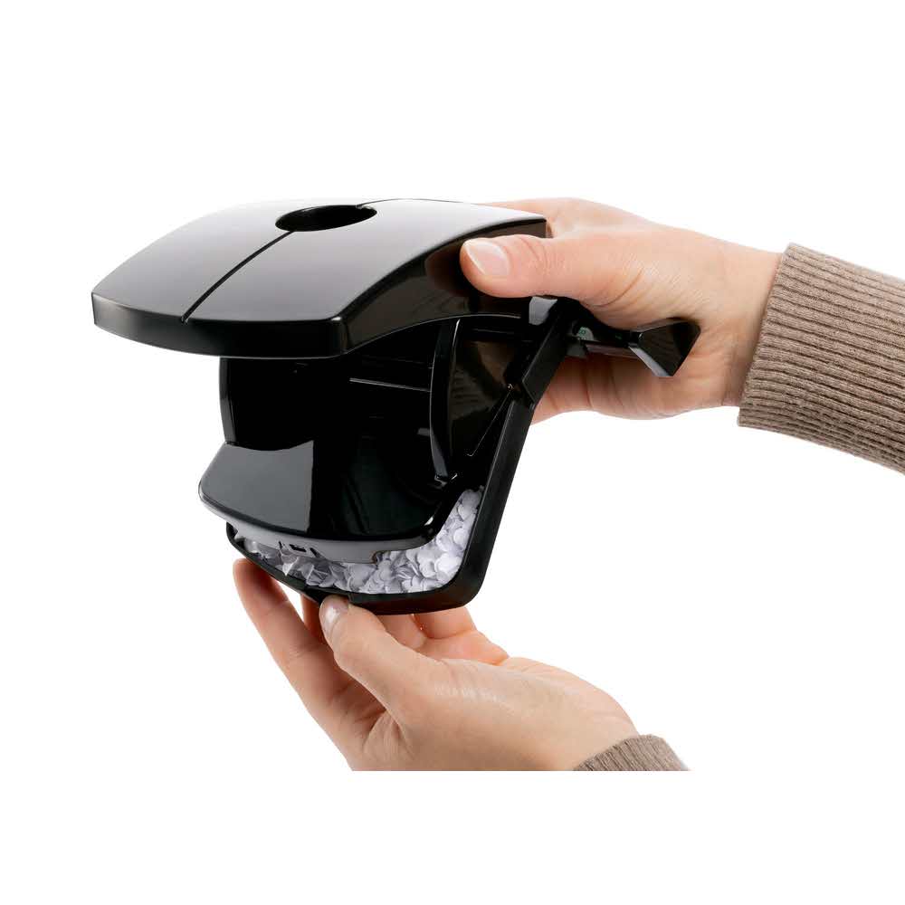 dziurkacz novus b230 re+new z plastiku z recyklingu czarny alibiuro.pl 86