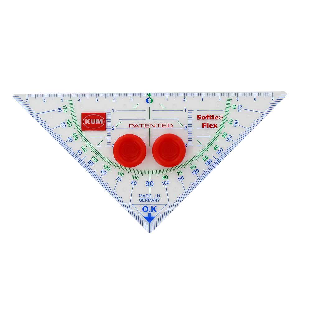ekierka z kątomierzem 16cm softie flex z systemem stop&go w woreczku opakowanie kartonowe kum alibiuro.pl 40