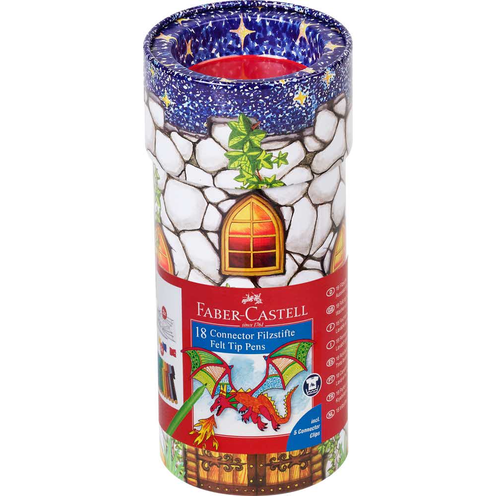 flamastry connector 18 sztopakmetalowe upominkowe zamek faber castell alibiuro.pl 58