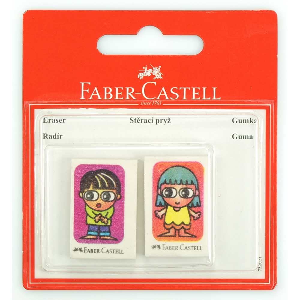 gumka fancy friends 2 sztblister różne motywy faber castell alibiuro.pl 6