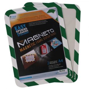 kieszeń magnetyczna tarifold magneto safety 2 sztbiało zielona alibiuro.pl 98