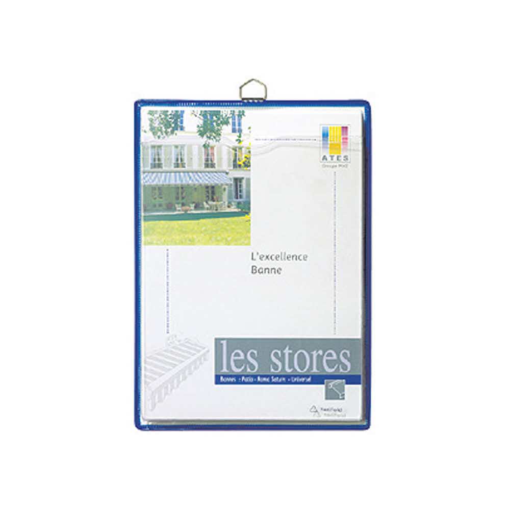 kieszeń na prospekty z uszkiem tarifold a4 5 sztpionowa niebieska alibiuro.pl 10